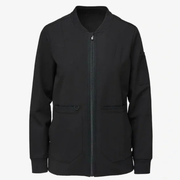 FIGS Technical Collection Bellerey Black Scrub Jacket - Picture 1 of 7